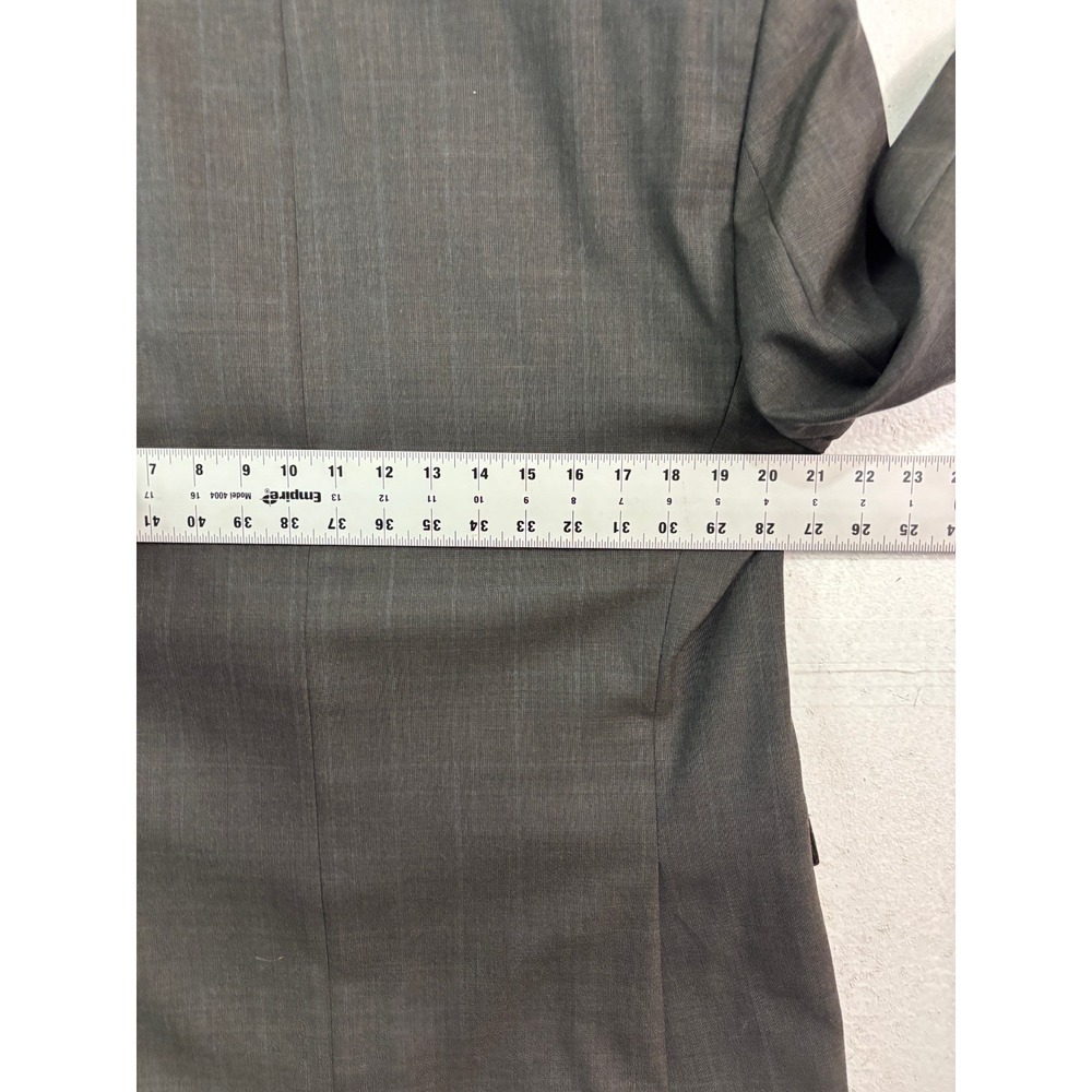 Joseph Abboud 40S 32x28 2pc Pant Suit Gray 100% Wool All Season Two Button - Picture 8 of 16